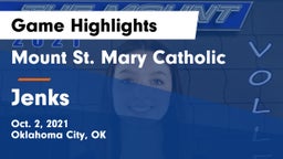 Mount St. Mary Catholic  vs Jenks  Game Highlights - Oct. 2, 2021