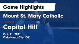 Mount St. Mary Catholic  vs Capitol Hill  Game Highlights - Oct. 11, 2021
