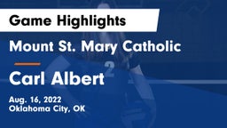 Mount St. Mary Catholic  vs Carl Albert   Game Highlights - Aug. 16, 2022