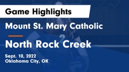 Mount St. Mary Catholic  vs North Rock Creek  Game Highlights - Sept. 10, 2022