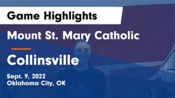 Mount St. Mary Catholic  vs Collinsville  Game Highlights - Sept. 9, 2022
