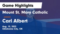 Mount St. Mary Catholic  vs Carl Albert   Game Highlights - Aug. 15, 2023