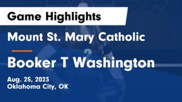 Mount St. Mary Catholic  vs Booker T Washington  Game Highlights - Aug. 25, 2023