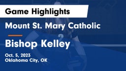 Mount St. Mary Catholic  vs Bishop Kelley  Game Highlights - Oct. 5, 2023