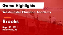 Westminster Christian Academy vs Brooks  Game Highlights - Sept. 23, 2021
