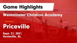 Westminster Christian Academy vs Priceville  Game Highlights - Sept. 21, 2021