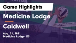 Medicine Lodge  vs Caldwell  Game Highlights - Aug. 31, 2021