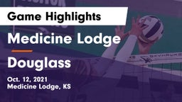 Medicine Lodge  vs Douglass  Game Highlights - Oct. 12, 2021