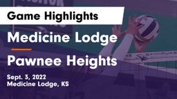 Medicine Lodge  vs Pawnee Heights Game Highlights - Sept. 3, 2022