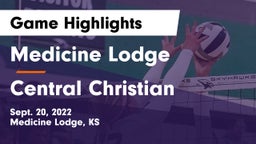 Medicine Lodge  vs Central Christian  Game Highlights - Sept. 20, 2022
