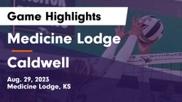 Medicine Lodge  vs Caldwell  Game Highlights - Aug. 29, 2023