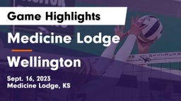 Medicine Lodge  vs Wellington  Game Highlights - Sept. 16, 2023