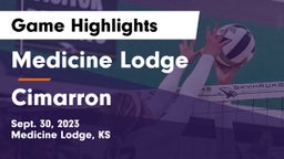 Medicine Lodge  vs Cimarron  Game Highlights - Sept. 30, 2023