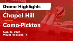 Chapel Hill  vs Como-Pickton  Game Highlights - Aug. 20, 2022