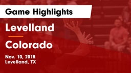 Levelland  vs Colorado  Game Highlights - Nov. 10, 2018