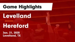 Levelland  vs Hereford  Game Highlights - Jan. 21, 2020
