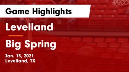 Levelland  vs Big Spring  Game Highlights - Jan. 15, 2021