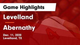 Levelland  vs Abernathy  Game Highlights - Dec. 11, 2020