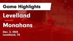Levelland  vs Monahans  Game Highlights - Dec. 3, 2023
