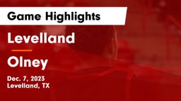 Levelland  vs Olney  Game Highlights - Dec. 7, 2023