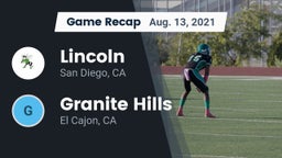 Recap: Lincoln  vs. Granite Hills  2021