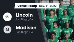 Recap: Lincoln  vs. Madison  2022