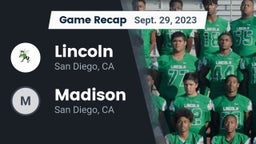 Recap: Lincoln  vs. Madison  2023