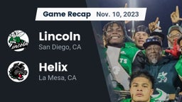 Recap: Lincoln  vs. Helix  2023