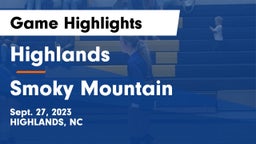 Highlands  vs Smoky Mountain  Game Highlights - Sept. 27, 2023
