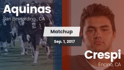 Matchup: Aquinas   vs. Crespi  2017