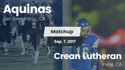 Matchup: Aquinas   vs. Crean Lutheran  2017
