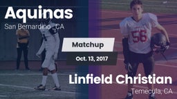 Matchup: Aquinas   vs. Linfield Christian  2017