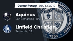 Recap: Aquinas   vs. Linfield Christian  2017