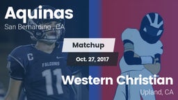 Matchup: Aquinas   vs. Western Christian  2017