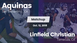 Matchup: Aquinas   vs. Linfield Christian  2018