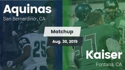 Matchup: Aquinas   vs. Kaiser  2019