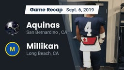 Recap: Aquinas   vs. Millikan  2019