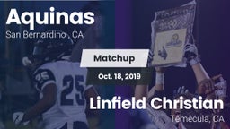 Matchup: Aquinas   vs. Linfield Christian  2019