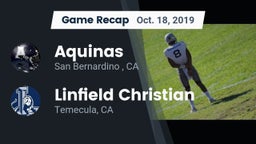 Recap: Aquinas   vs. Linfield Christian  2019