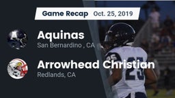 Recap: Aquinas   vs. Arrowhead Christian  2019