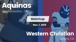 Matchup: Aquinas   vs. Western Christian  2019