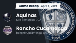 Recap: Aquinas   vs. Rancho Cucamonga  2021