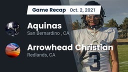 Recap: Aquinas   vs. Arrowhead Christian  2021