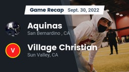 Recap: Aquinas   vs. Village Christian  2022