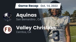 Recap: Aquinas   vs. Valley Christian  2022