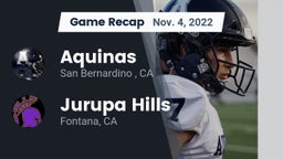 Recap: Aquinas   vs. Jurupa Hills  2022