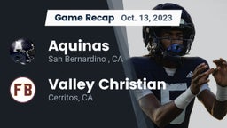 Recap: Aquinas   vs. Valley Christian  2023