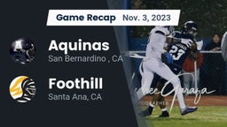 Recap: Aquinas   vs. Foothill  2023