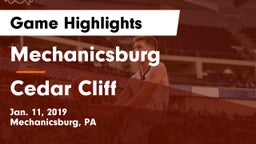 Mechanicsburg  vs Cedar Cliff  Game Highlights - Jan. 11, 2019