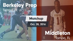 Matchup: Berkeley Prep High vs. Middleton  2016